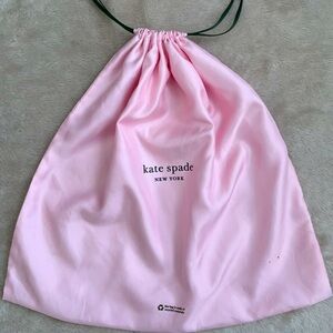 Kate Spade Pink Dust Bag For Purse With Drawstring Closure 18x17